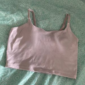 Cropped White-ish grey tank top